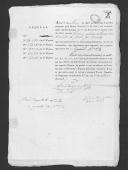 Processo sobre cédulas de crédito do pagamento do soldado Jacinto José Tamanhos, do Regimento de Infantaria 23, durante a Guerra Peninsular.