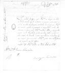 Correspondência de Joaquim José Dias, D. João de Castelo Branco e Domingos José Cardoso para Veríssimo António Cardoso sobre os depósitos de remonta, fornecimento de solípedes e despesas, remetendo relações de lavradores que fornecem verdes, cavalos e praças do Regimento de Cavalaria 1.