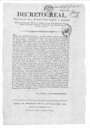 "Decreto Real, pelo qual sua Magestade El Rei Nosso Senhor houve por bem fazer mercê de perdoar aos que estão presos por causas crimes nas cadeias públicas dos districtos das relações de Lisboa, e Porto."