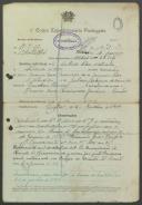 António Pedro de Almeida - Soldado - 4ª Companhia - 1º Batalhão - Regimento de Infantaria 32