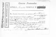 Cédulas de crédito sobre o pagamento das praças da 6ª Companhia, do Batalhão de Caçadores 2, durante a época de Almeida na Guerra Peninsular.