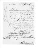 Ofícios de João Manuel de Sousa e de José Pereira Pinto para Baltazar de Almeida Pimentel sobre intendência.
