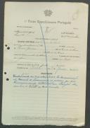 Firmino de Sousa - 2º. Sargento Milº. - 12ª. Compª. Regimento de Infantaria nº. 4