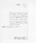 Ofício do capitão Roberto Mackintosh, de Cavalaria 10, para António Joaquim Bandeira, comandante do mesmo regimento, remetendo um documento. 