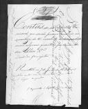 Processo de liquidação de contas do capitão Vesniard que serviu no 1º Regimento de Infantaria Ligeira da Rainha.