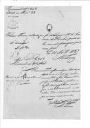Processo sobre o requerimento do soldado William Frazer do Regimento de Lanceiros da Rainha.