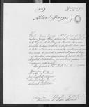 Ofício de Francisco de Serpa Saraiva, conselheiro auditor geral, para o marechal João Baptista Solignac, major general do Exército Libertador, sobre o caso de indisciplina do soldado inglês George Allen, do 2º Regimento da Brigada da Marinha, que aguarda setença.