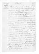 Decreto (minuta) do Ministério da Guerra sobre as Milícias que se reunirem fora ou dentro dos seus distritos serem abonadas de pão, etape e vencimentos de campanha e requerimento de cabos e soldado das Milícias de Lisboa solicitando para receberem etape e vencimentos.