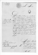 Correspondência de várias entidades para José Lúcio Travassos Valdez, ajudante general do Exército, sobre o envio de requerimentos (letra M).