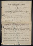 Joaquim António da Cunha - Soldado - Regimento de Sapadores Mineiros
