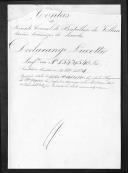 Processo de liquidação de contas do tenente Declarange Lucotte que serviu no Batalhão de Voluntários Franceses de Peniche.