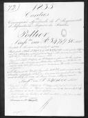 Processo da liquidação das contas de Potier, cirurgião que serviu no 1º Regimento de Infantaria Ligeira da Rainha.