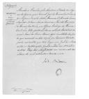 Portaria de [D. Maria II] assinada pelo visconde de Sá da Bandeira, secretário de Estado dos Negócios da Guerra, demitindo cinco oficiais do Batalhão Nacional Móvel da Beira Baixa, por terem tomado parte na Revolta dos Marechais.