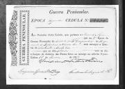 Cédulas de crédito sobre o pagamento das praças do Regimento de Infantaria 10, durante a 2ª época, da Guerra Peninsular (letra M).