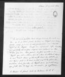 Ofício de L. Mounsieur para o conde de Barbacena sobre a sua disponibilidade para prestar serviço no Exército Português como voluntário.