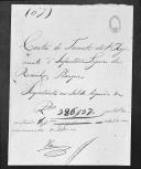 Processo da liquidação das contas do tenente Planque, que serviu no 1º Regimento de Infantaria Ligeira da Rainha.