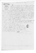 Parecer do Ministério da Guerra sobre requerimento de José Francisco Cardim para beneficiar da Carta de Lei de 11 de Abril de 1877, referente à reforma de praças do Exército Libertador que desembarcou nas praias do Mindelo.