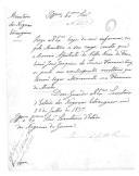 Correspondência do barão de Bonfim, secretário de Estado dos Negócios da Guerra, para Manuel de Castro Pereira, do Ministério dos Negócios Estrangeiros, sobre um participante nos acontecimentos revoltosos na província do Minho.