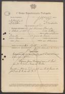José Francisco Parrinha - Soldado - 9ª. Compª. 3º. Bat. Regimento de Infanria nº. 17
