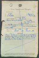 João Guerreiro - Soldado - 12ª. Compª. Regimento de Infantaria nº. 4