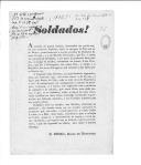 Proclamação de D. Pedro, duque de Bragança, aos soldados para que se unam aos seus irmãos de armas e a ele. 