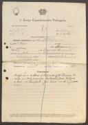 António Rosendo - Soldado - 11ª. Compª. Regimento de Infantaria nº. 4