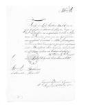 Correspondência do major Joaquim Zeferino de Sequeira, comandante interino do Batalhão de Caçadores 3, para Baltasar de Almeida Pimentel sobre intendência, pagamento de vencimentos e atribuição de uniformes ao dito batalhão.