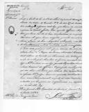 Circular assinada por João Ferreira Sarmento para José Dionísio da Serra sobre o pedido de envio de uma relação nominal dos empregados na Repartição das Obras Militares.
