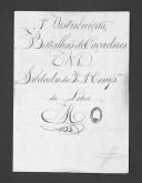 Processos sobre cédulas de crédito do pagamento das praças, da 3ª Companhia, do Batalhão de Caçadores 1, durante Guerra Peninsular (letra M).