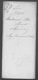 Processo do requerimento de Mary Bartonwood, viúva, em nome do seu marido Peter Bartonwood, do Batalhão da Marinha.