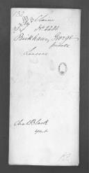 Processo do requerimento de George Brickham do Regimento de Lanceiros da Rainha.