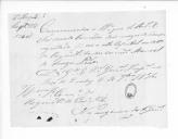 Correspondência de várias entidades para José Lúcio Travassos Valdez, ajudante general do Exército, sobre o envio de requerimentos (letra M).