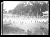 "Festa escolar no velódromo."