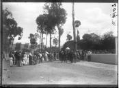 "Manifestação ao governador - Entrada do jardim."