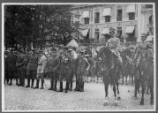 Cerimónia militar com Sidónio Pais.
