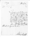 Correspondência de António Tomás de Almeida da Silva para Agostinho José Freire sobre pagamentos efectuados a praças estrangeiras despedidas do serviço que se encontravam na torre de São Julião da Barra, no castelo de São Jorge e depósitos militares.