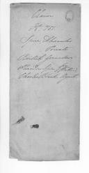 Processo de requerimento de Alexandre Spice em nome do seu filho do soldado Alexandre Spice, do Regimento de Granadeiros Britânicos.