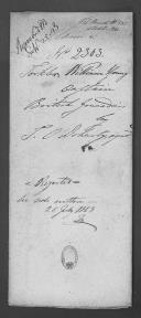 Processo de requerimento do capitão William Young Torkler, nos Granadeiros Britânicos, de compensação financeira pelo tempo de serviço.