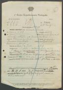 Francisco Rosendo - Soldado - 11ª. Compª. Regimento de Infantaria nº. 14