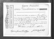 Cédulas de crédito sobre o pagamento das praças, da 3ª Companhia, do Regimento de Infantaria 20, durante a 4ª época na Guerra Peninsular.