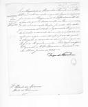 Aviso de D. Maria II, assinado pelo duque da Terceira, para Bento da França Pinto de Oliveira sobre inspecção feita ao Regimento de Infantaria 11.