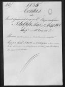 Processo da liquidação das contas do tenente Adolph Mas de Saint Maurice, que serviu no 1º Regimento de Infantaria Ligeira da Rainha.