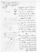 Correspondência da 1ª Repartição do Ministério da Guerra sobre a admissão no Asilo Militar de Runa.