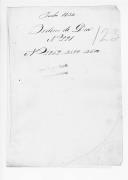 Correspondência de Agostinho José Freire e João Ferreira Sarmento para José Lúcio Travassos Valdez e o marquês de Saldanha sobre licenças, dissolução do Trem da praça de Valença, requerimentos de militares (letras A, D, I e J) e pagamento de vencimentos a praças que estiveram internadas em hospitais militares, remetendo ordem do dia emitida pelo duque de Bragança, comandante-em-chefe do Exército Libertador, relativa a estes assuntos.
