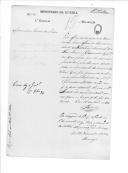 Correspondência de Francisco da Gama Lobo Botelho para o duque da Terceira sobre a promoção do ajudante do Batalhão Nacional de Rio Maior para o Regimento de Infantaria 7.