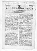 Exemplar do número 143 da "Gazeta de Lisboa".