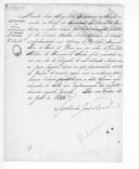 Aviso de D. Maria II, assinado por Agostinho José Torre, sobre a relação dos oficiais do Batalhão Nacional Fixo de Ponte de Lima.