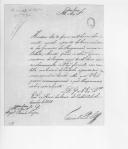 Correspondência do tenente-general Francisco de Paula Leite, comandante interino do Exército, emitida durante o mês de Setembro de 1818 para D. Miguel Pereira Forjaz, ministro da Guerra e governador do Reino, enviando um bilhete e uma carta que lhe tinham sido entregues por portador.