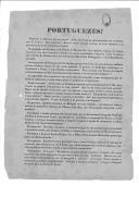 Proclamação (cópia) para apoio dos  direitos e do trono de D. Maria II e propaganda contra D. Miguel I.