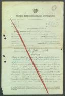Manuel Joaquim Moreira - Soldado - Regimento de Infantaria nº31